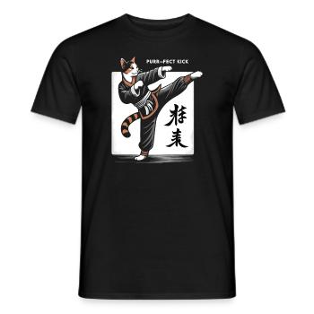 Kung Fu Chinese Kung Fu Asian Kung Fu - Men's T-Shirt - black - Front - AI Model Male 178 light (178cm)