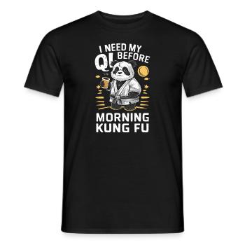 Kung Fu Chinese Kung Fu Asian Kung Fu - Men's T-Shirt - black - Front - AI Model Male 178 light (178cm)