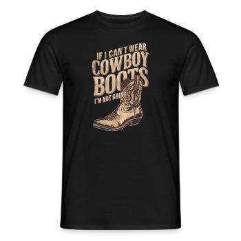 Cowboy Barn Bull Rider Rodeo Country Western - Männer T-Shirt - Schwarz - Vorne - AI Model Male 178 light (178cm)
