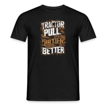 Tracteur tirant Tracteur Tracteur Tracteur Ferme Électrique - T-shirt homme - noir - Devant - AI Model Male 178 light (178cm)