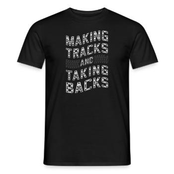 Tracteur tirant un tracteur Tracteur tirant un tracteur Power Farm - T-shirt homme - noir - Devant - AI Model Male 178 light (178cm)