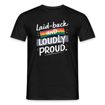 Naissancegay Gay Pride Drapeau Mois de la fierté Égalité des droits - T-shirt homme - noir - Devant - AI Model Male 178 light (178cm)