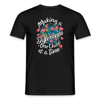Sonderpädagogik-lehrer "sped Teacher Inclusion" - Men's T-Shirt - black - Front - AI Model Male 178 light (178cm)