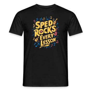 Sonderpädagogik-lehrer "sped Teacher Inclusion" - Men's T-Shirt - black - Front - AI Model Male 178 light (178cm)