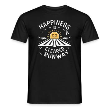 Air Traffic Controller Aircraft Flight Service - Men's T-Shirt - black - Front - AI Model Male 178 light (178cm)