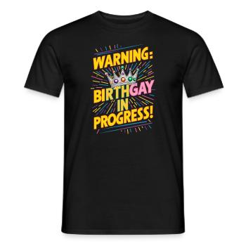 Naissancegay Gay Pride Drapeau Mois de la fierté Égalité des droits - T-shirt homme - noir - Devant - AI Model Male 178 light (178cm)