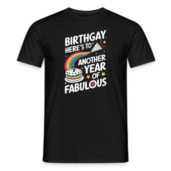 Naissancegay Gay Pride Drapeau Mois de la fierté Égalité des droits - T-shirt homme - noir - Devant - AI Model Male 178 light (178cm)