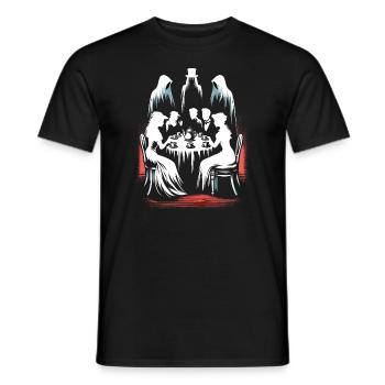 Horror Movie Marathon Survivor Scary Movies True - Männer T-Shirt - Schwarz - Vorne - AI Model Male 178 light (178cm)