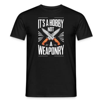 Knife Collector Knife Collection Hunting Fishing - Männer T-Shirt - Schwarz - Vorne - AI Model Male 178 light (178cm)