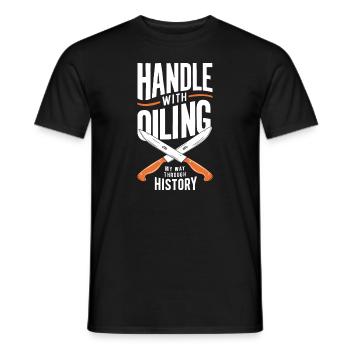 Knife Collector Knife Collection Hunting Fishing - Männer T-Shirt - Schwarz - Vorne - AI Model Male 178 light (178cm)