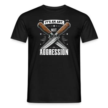 Knife Collector Knife Collection Hunting Fishing - Männer T-Shirt - Schwarz - Vorne - AI Model Male 178 light (178cm)