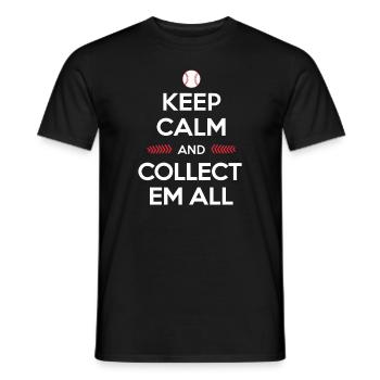 Cartes de baseball Joueur de baseball Fan de baseball Cadeau - T-shirt homme - noir - Devant - AI Model Male 178 light (178cm)