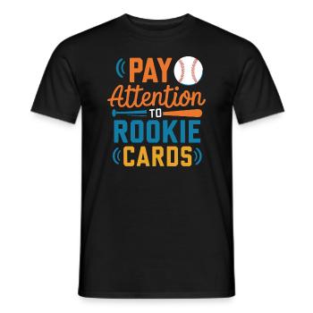 Cartes de Baseball joueur de Baseball Fan de Baseball cadeau - T-shirt homme - noir - Devant - AI Model Male 178 light (178cm)