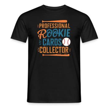 Cartes de Baseball joueur de Baseball Fan de Baseball cadeau - T-shirt homme - noir - Devant - AI Model Male 178 light (178cm)