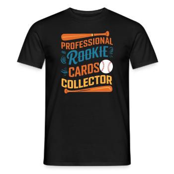 Cartes de Baseball joueur de Baseball Fan de Baseball cadeau - T-shirt homme - noir - Devant - AI Model Male 178 light (178cm)