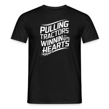 Tracteur tirant Tracteur Tracteur Tracteur Ferme Électrique - T-shirt homme - noir - Devant - AI Model Male 178 light (178cm)