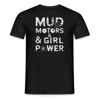Tracteur tirant Tracteur Tracteur Tracteur Ferme Électrique - T-shirt homme - noir - Devant - AI Model Male 178 light (178cm)