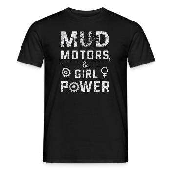 Tracteur tirant Tracteur Tracteur Tracteur Ferme Électrique - T-shirt homme - noir - Devant - AI Model Male 178 light (178cm)