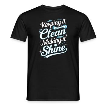 School administrators School staff Caretakers - Men's T-Shirt - black - Front - AI Model Male 178 light (178cm)