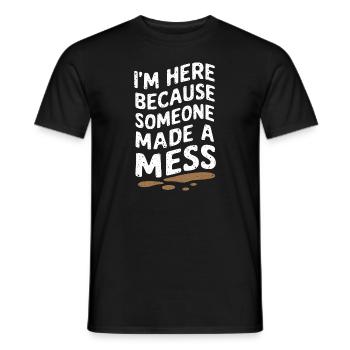 School administrators School staff Caretakers - Men's T-Shirt - black - Front - AI Model Male 178 light (178cm)