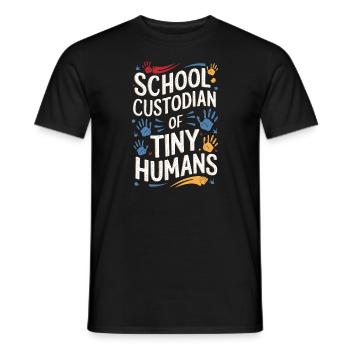 School administrators School staff Caretakers - Men's T-Shirt - black - Front - AI Model Male 178 light (178cm)