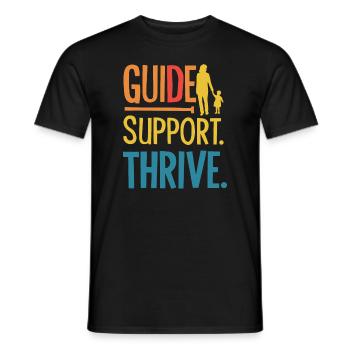Sonderpädagogik-lehrer „sped Teacher Inclusion“ - Men's T-Shirt - black - Front - AI Model Male 178 light (178cm)
