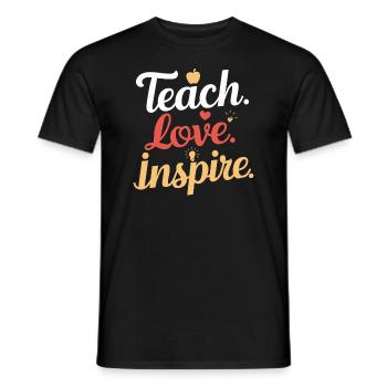 Sonderpädagogik-lehrer „sped Teacher Inclusion“ - Men's T-Shirt - black - Front - AI Model Male 178 light (178cm)