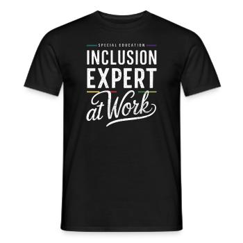 Sonderpädagogik-lehrer „sped Teacher Inclusion“ - Men's T-Shirt - black - Front - AI Model Male 178 light (178cm)