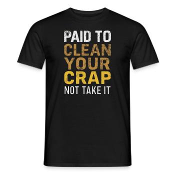 School administrators School staff Caretakers - Men's T-Shirt - black - Front - AI Model Male 178 light (178cm)