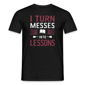 School administrators School staff Caretakers - Men's T-Shirt - black - Front - AI Model Male 178 light (178cm)