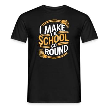 School administrators School staff Caretakers - Men's T-Shirt - black - Front - AI Model Male 178 light (178cm)