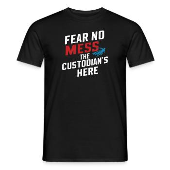 School administrators School staff Caretakers - Men's T-Shirt - black - Front - AI Model Male 178 light (178cm)
