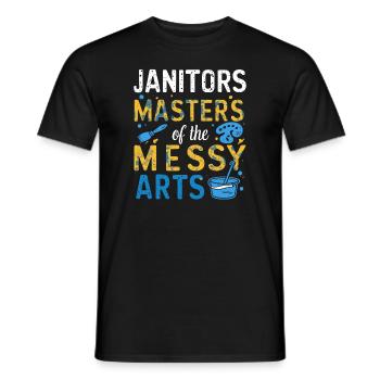 School administrators School staff Caretakers - Men's T-Shirt - black - Front - AI Model Male 178 light (178cm)