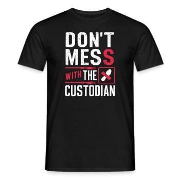 School administrators School staff Caretakers - Men's T-Shirt - black - Front - AI Model Male 178 light (178cm)