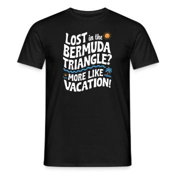 Mysterious disappearances in the Bermuda Triangle - Men's T-Shirt - black - Front - AI Model Male 178 light (178cm)