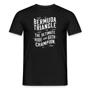 Mysterious disappearances in the Bermuda Triangle - Men's T-Shirt - black - Front - AI Model Male 178 light (178cm)