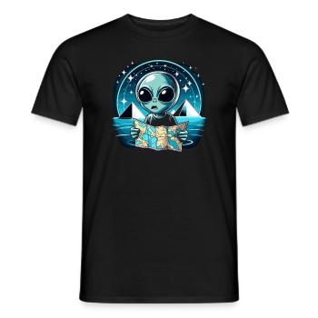 Mysterious disappearances in the Bermuda Triangle - Men's T-Shirt - black - Front - AI Model Male 178 light (178cm)