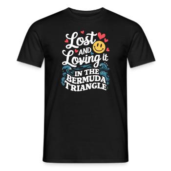 Mysterious disappearances in the Bermuda Triangle - Men's T-Shirt - black - Front - AI Model Male 178 light (178cm)