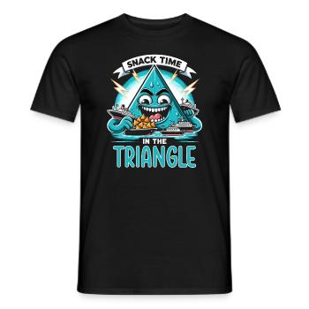 Mysterious disappearances in the Bermuda Triangle - Men's T-Shirt - black - Front - AI Model Male 178 light (178cm)