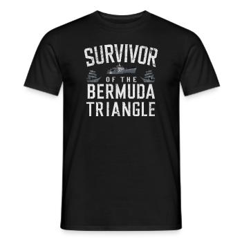 Mysterious disappearances in the Bermuda Triangle - Men's T-Shirt - black - Front - AI Model Male 178 light (178cm)