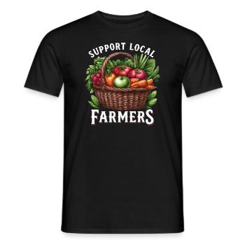 Marché fermier Agriculture Agriculture Alimentation - T-shirt homme - noir - Devant - AI Model Male 178 light (178cm)