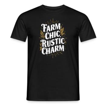 Marché fermier Agriculture Agriculture Alimentation - T-shirt homme - noir - Devant - AI Model Male 178 light (178cm)