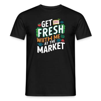 Marché fermier Agriculture Alimentation - T-shirt homme - noir - Devant - AI Model Male 178 light (178cm)