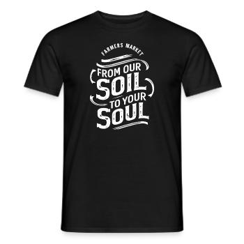 Marché fermier Agriculture Agriculture Alimentation - T-shirt homme - noir - Devant - AI Model Male 178 light (178cm)