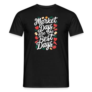 Marché fermier Agriculture Alimentation - T-shirt homme - noir - Devant - AI Model Male 178 light (178cm)