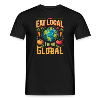 Marché fermier Agriculture Agriculture Alimentation - T-shirt homme - noir - Devant - AI Model Male 178 light (178cm)