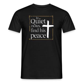 Prayer Songs Jesus Christ Religious Music - Men's T-Shirt - black - Front - AI Model Male 178 light (178cm)