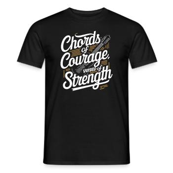 Prayer Songs Jesus Christ Religious Music - Men's T-Shirt - black - Front - AI Model Male 178 light (178cm)