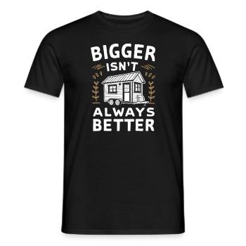 Rolling Tiny House Minimalist Lifestyle - Men's T-Shirt - black - Front - AI Model Male 178 light (178cm)