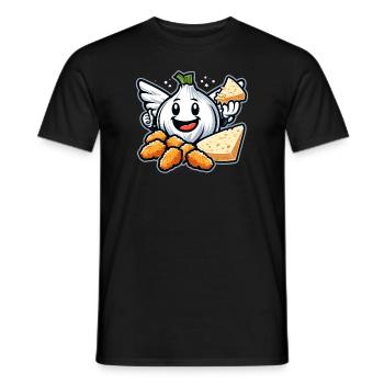 Chicken Wings Wing Hot Cooked Chicken Fast Food - Männer T-Shirt - Schwarz - Vorne - AI Model Male 178 light (178cm)